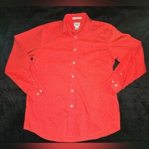 Men's L.L. Bean Coral Button Down, Wrinkle Resistant Shirt, Size M